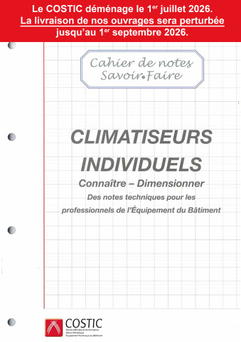 Cahier de notes savoir faire Climatiseurs individuels