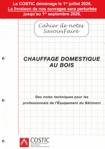  Cahier de notes savoir faire Chauffage domestique au bois